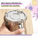 2 Pcs Paint Brush Cleaner Set Stainless Steel Double Dipper Palette Cup Paint - Image 4