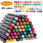 ATOPSTAR 80 Colors Alcohol Markers Pens Artist Drawing Art - Image 2