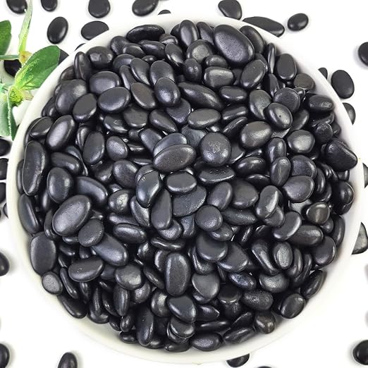 YISZM 2LB Succulent and Cactus Black Pebbles, 3/8 Inch Natural Decorative by YISZM-ForYourNaturalLife