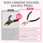 2-in-1 Jewelry Pliers & Wire Looping Tool, High-Carbon Steel Bail Making Pliers - Image 4