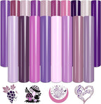 Tintnut Purple Heat Transfer Vinyl, 18 Sheets 12"x10" Iron on Vinyl | Purple by Tintnut