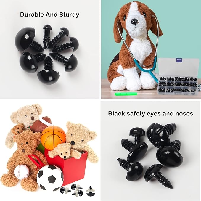 Yexixsr 566PCS Safety Eyes for Amigurumi, Various Sizes Crocheting Safety Eyes - Image 6