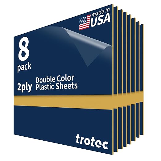Trotec TroLase | 12"x12"x1/16", Guillotine | Made in USA by TrotecEngravingSupplies