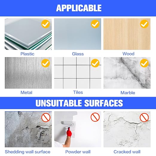 White Double Sided Adhesive Pads, Heavy Duty Mounting Tape, Super-Sticky Black - Image 7