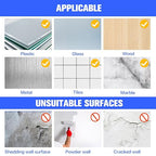 White Double Sided Adhesive Pads, Heavy Duty Mounting Tape, Super-Sticky Black - Image 7