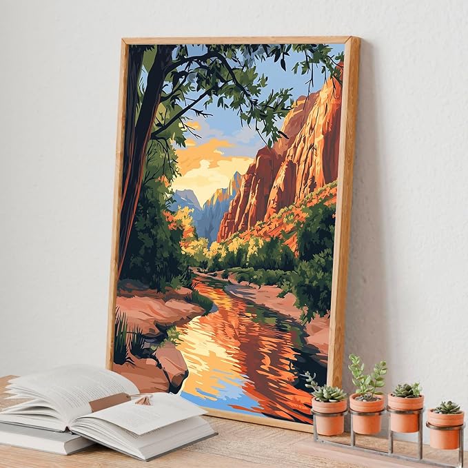 4 Pack Framed Paint by Numbers Kit - Image 8