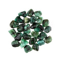 ColouredRocks 100 carats Green Emerald Tumbled Crystals, Raw Stones, Rough by ColouredRocks