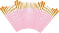 Soucolor Paint Brush Set –40Pcs Acrylic Watercolor Brush Multi-Size by Soucolor