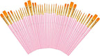 Soucolor Paint Brush Set –40Pcs Acrylic Watercolor Brush Multi-Size by Soucolor