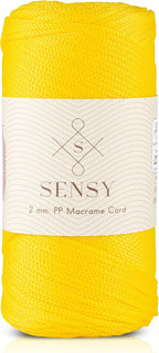 Sensy Premium 2mm 251 Yards Polyester Rope 100% Polypropylene Cord Macrame Cord by SSENSY