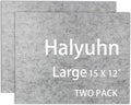 8 MM Thick Felt Furniture Pads, 15’’ x 12’’ Gray Felt Pads by Halyuhn