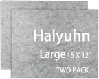 8 MM Thick Felt Furniture Pads, 15’’ x 12’’ Gray Felt Pads by Halyuhn