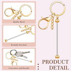 Tondiamo 24 Pcs Beadable Keychain Bars Bulk Beads - Image 3