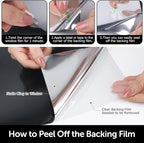 HIDBEA Mirror Blackout Window Film, 100% Light Blocking Room Darkening Window - Image 7