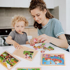 Wooden Puzzles Toys for Kids Ages 3-5, Animals Theme Wood Jigsaw Puzzles - Image 5