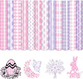Tintnut Pink Purple Plaid Heat Transfer Vinyl, PU HTV Sheets, easy cut & weed by Tintnut