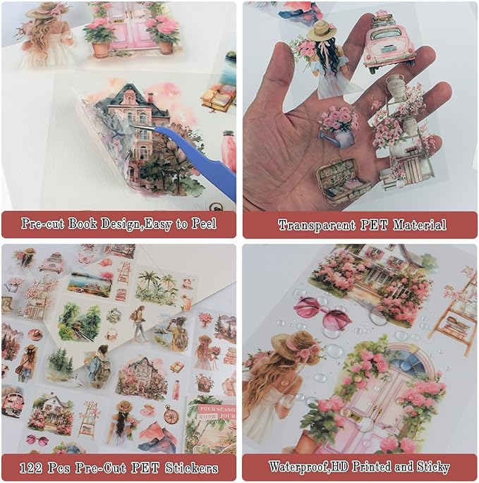 Summer Beach Pre-Cut Journal Sticker Book - Image 3