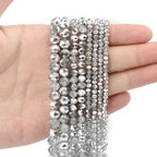 300pcs 8mm Crystal Glass Beads for Jewelry Making Faceted Rondelle Flat Beads - Image 4