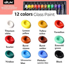 Colorful Acrylic Glass Paint Set - Image 7