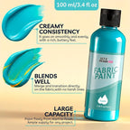 10 Colors Fabric Paint for Clothes, Non-Toxic & Permanent, Washer Safe Soft - Image 2