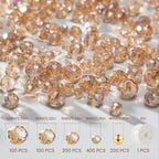 1000Pcs Glass Beads for Jewelry Making, 4/6/8/10mm Bracelet Making Kit | - Image 3