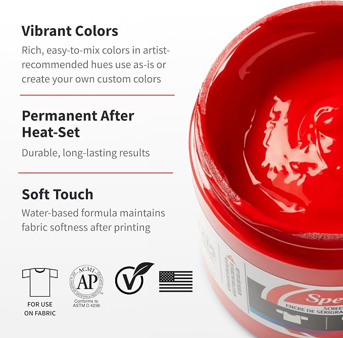 Speedball 046055 Fabric Screen Printing Ink, 128 Fl. Oz - Image 3