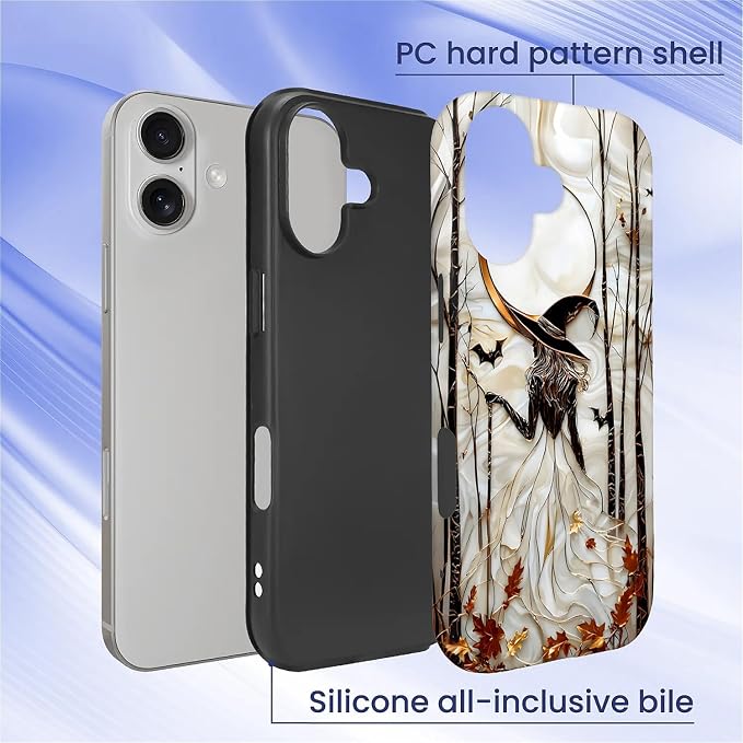 Case for iPhone 17, Scratch Resistant Hybrid Double Layer Hard Shell，Gothic - Image 2
