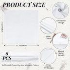 Suhine 100% Cotton Solid Bandanas Blank Bandanas Multifunctional Headband Scarf - Image 2