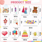 300Pcs Happy Birthday Foam Stickers, Cute Foam Birthday Stickers Self Adhesive - Image 7
