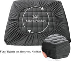 EASELAND California King Mattress Pad Pillow Top Mattress Cover Quilted Fitted - Image 5