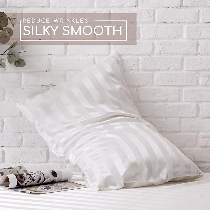 MR&HM Satin Bed Sheets, Queen Size Sheets Set - Image 4
