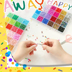 Efivs Arts 6720pcs 48 Colors 4mm Glass Seed Beads Kit - Image 5