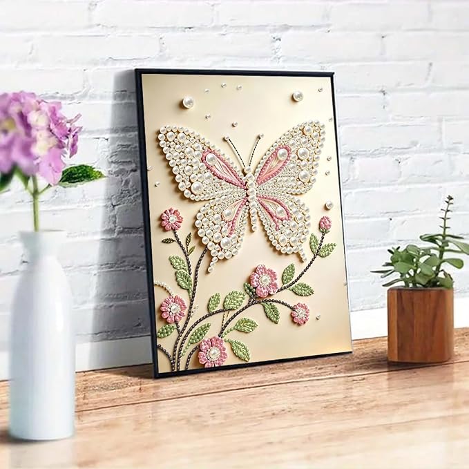 GEMFAMILY Butterfly 5D Pearl Diamond Art Kits - Image 2