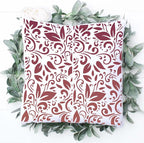 Stencils for Crafts Reusable Texture Stencils Background Stencil Leaf Floral - Image 7