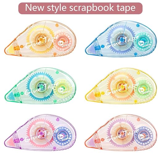 XUXU Colorful Scrapbooking Tape Glue Tape Adhesive Dots Tape Double Sided Tape - Image 4