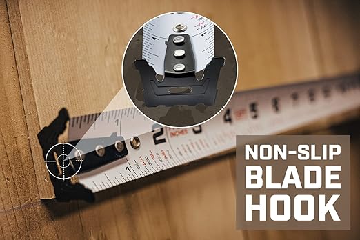 Spec Ops Tools Tape Measure for Measuring & Layout, 1 1/8" Double-Sided Blade - Image 6
