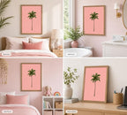 Framed Palm Tree Canvas Wall Art, Tropical Palm Painting Picture Wall Decor - Image 6
