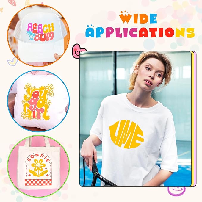 Tintnut Carrot Yellow Neon Heat Transfer Vinyl, easy cut & weed, stretch - Image 5