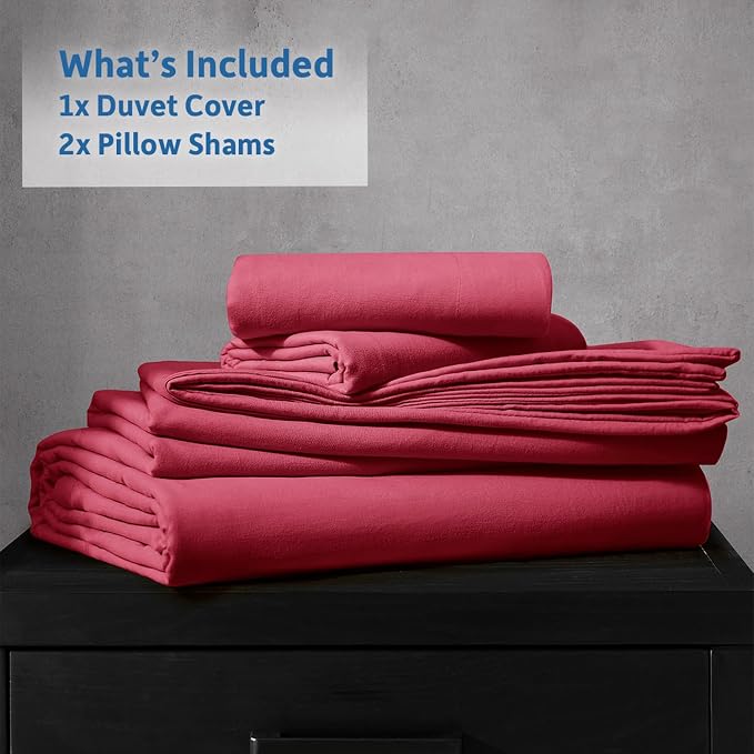 Nestl Burgundy Red Duvet Cover Full Size - Image 9