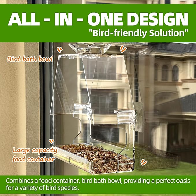 WENMIXER Window Bird Feeder - Image 3