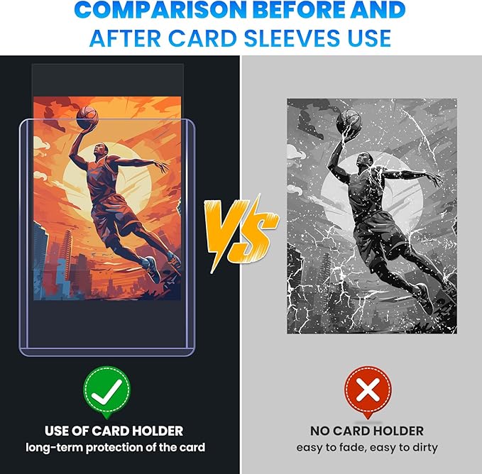 1600 Card Sleeves Top Loaders for Cards, Baseball Card Protectors, Trading Card - Image 6