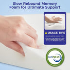 Cervical Neck Pillow for Sleeping, Ergonomic Side Sleeper Pillow, Memory Foam - Image 3