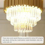 MECCANIXITY 6pcs Acrylic Square Rods 3/8" x 12" Clear Acrylic Dowel Rods Sticks - Image 4