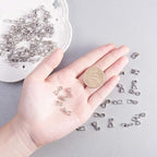 PH PandaHall Pinch Clip, 100 Pieces Brass Pinch Clip Bail Clasp Dangle Charm - Image 3