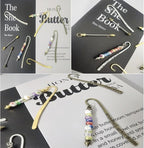 12 Pcs Beadable Bookmarks DIY Metal Blank Bar Bookmark - Image 2
