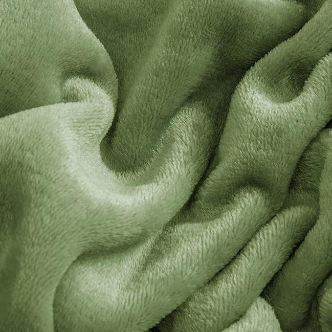 BEDELITE Flannel Sheets Twin Size Sage Green - Image 5