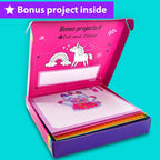 KRAFUN Craft Workshop Kit Ages 3-5 |10 Envelopes, Unicorn & Mermaid | 10 - Image 6