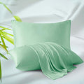 Bamboo Viscose Zippered Pillow Cases King Size Set of 2, 400 Thread Count by ZaizaiHome