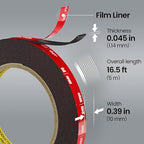 Double Sided Heavy Duty Mounting Tape, 2 Rolls, Waterproof, High Temp Resistant - Image 8
