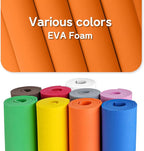 Do²ping Orange Eva Foam Sheets Roll, 10mm EVA Craft Foam 39''x13.9'' High - Image 6